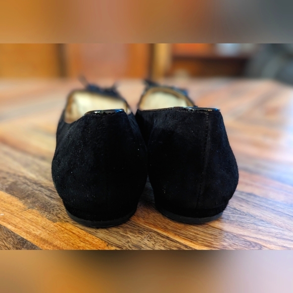 Ann Taylor Black Suede Loafer Shoes with Tassels Size 6.5 - Picture 3 of 4
